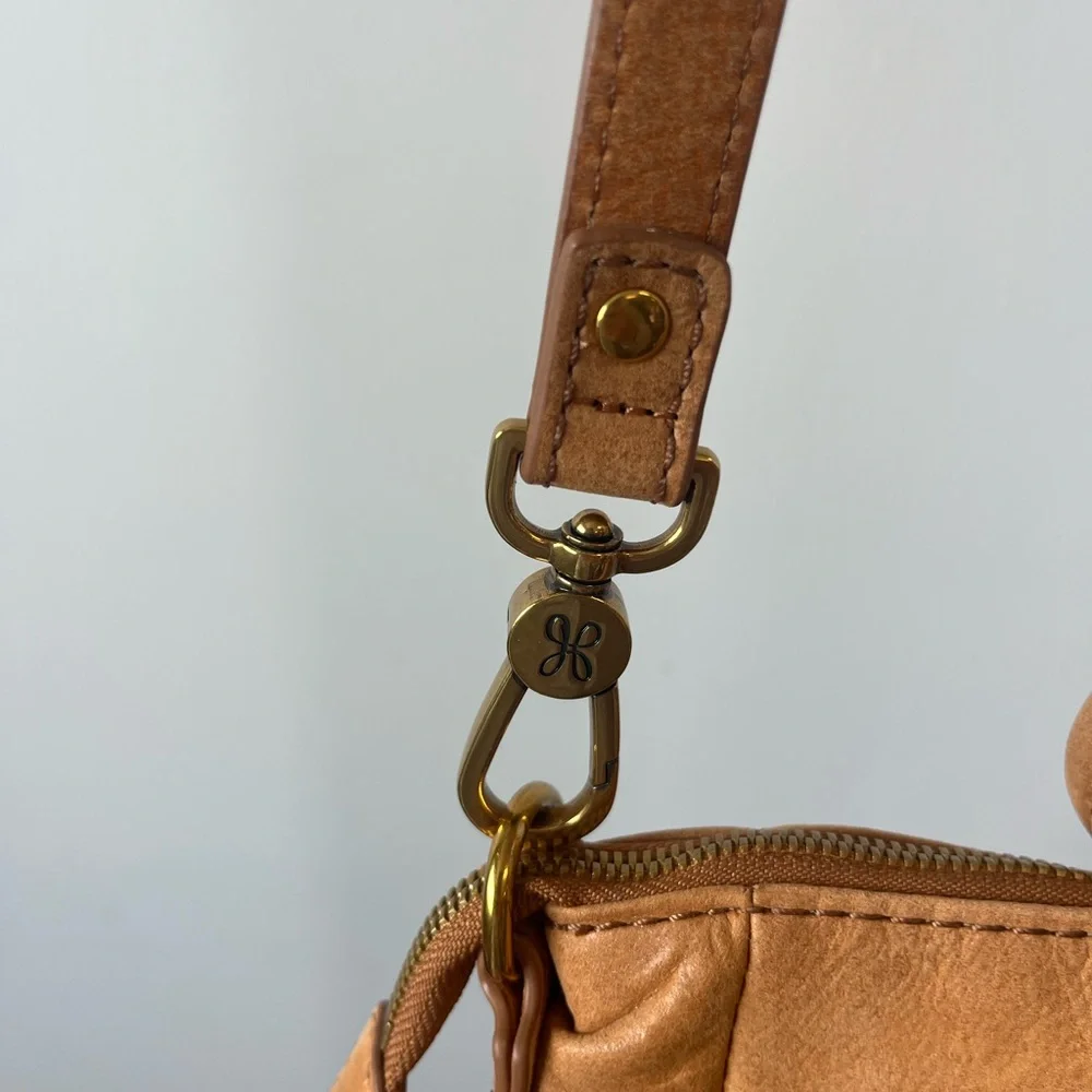 HOBO Leather Hobo with Top Handles & Crossbody Strap
